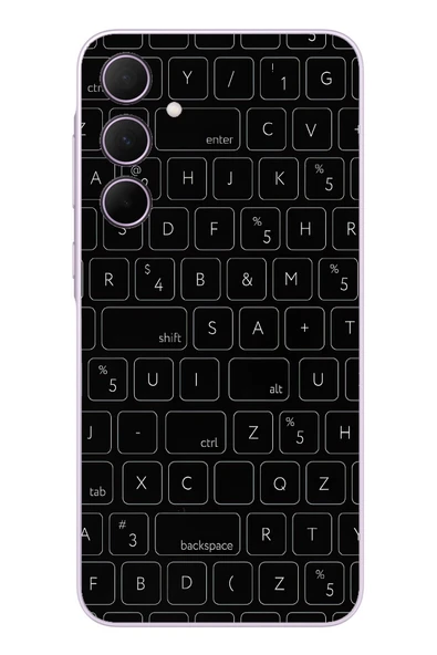 Le Balvo Samsung Galaxy A35 Uyumlu Klavye Tuşları Baskılı Silikon Kılıf ürün görseli 1