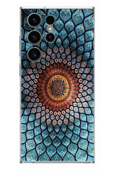 Le Balvo Samsung Galaxy S23 Ultra Uyumlu İran Dokuması Baskılı Silikon Kılıf ürün görseli 1
