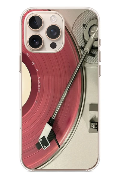 Le Balvo İphone 16 Pro Max Uyumlu Pembe Plak Baskılı Silikon Kılıf ürün görseli 1