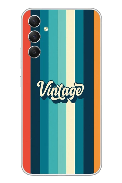 Le Balvo Samsung Galaxy A34 Uyumlu Vintage Baskılı Silikon Kılıf ürün görseli 1