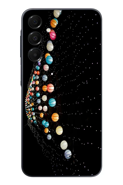 Le Balvo Samsung Galaxy A16 Uyumlu Gezegenlerin Dansı Baskılı Silikon Kılıf ürün görseli 1