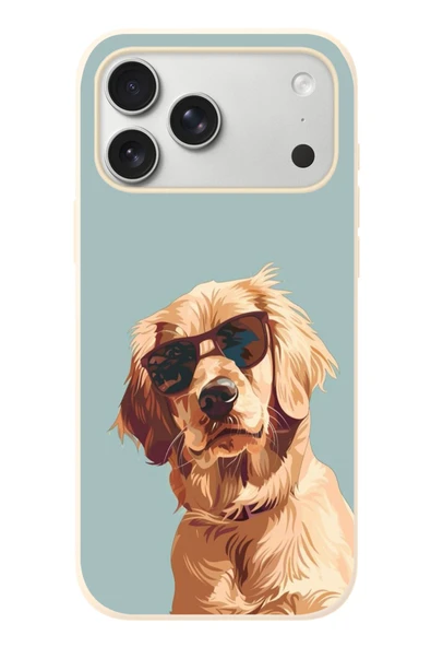 Le Balvo İphone 17 Pro Max Uyumlu Karizmatik Köpek Baskılı Silikon Kılıf ürün görseli 1
