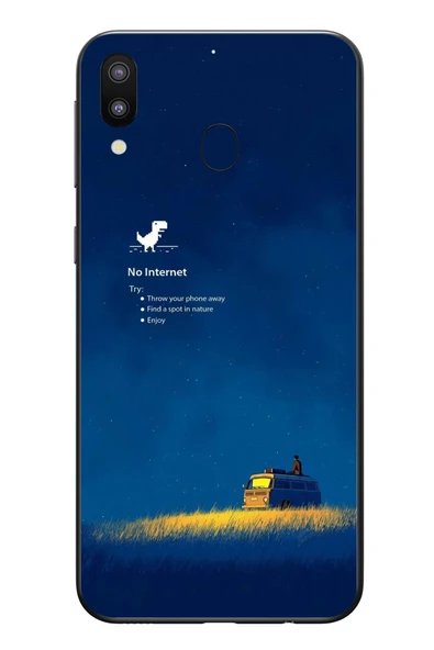 Le Balvo Samsung Galaxy M31 Uyumlu İnternet Yok Baskılı Silikon Kılıf ürün görseli 1