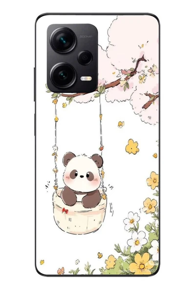 Le Balvo Redmi Note 12 Pro Plus Uyumlu Sallanan Panda Baskılı Silikon Kılıf ürün görseli 1
