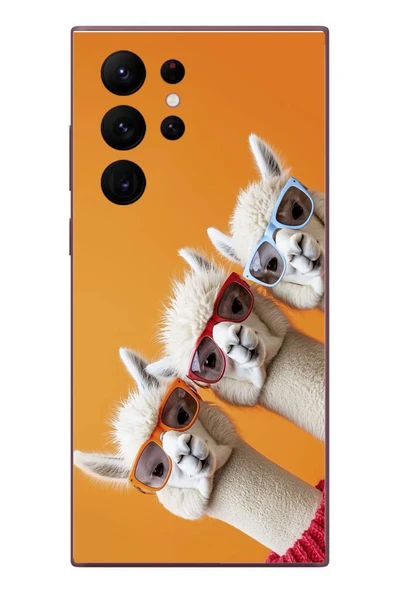 Le Balvo Samsung Galaxy S22 Ultra Uyumlu Lamalar Baskılı Silikon Kılıf ürün görseli 1