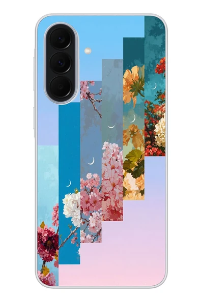 Le Balvo Samsung Galaxy A37 Uyumlu Dik Çiçek Tabloları Baskılı Silikon Kılıf ürün görseli 1
