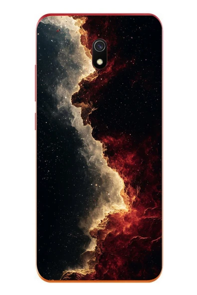 Le Balvo Redmi 8A Uyumlu Uzay Boşluğu Baskılı Silikon Kılıf ürün görseli 1