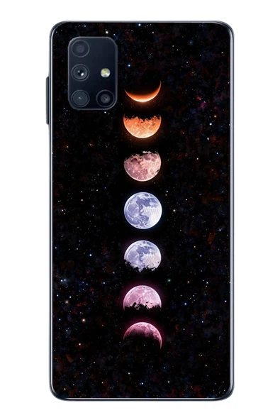 Le Balvo Samsung Galaxy M51 Uyumlu Tüm Gezegenler Baskılı Silikon Kılıf ürün görseli 1