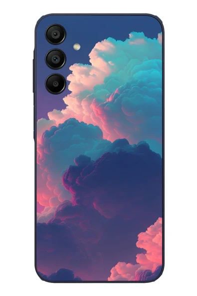 Le Balvo Samsung Galaxy A15 Uyumlu Renkli Doğal Bulutlar Baskılı Silikon Kılıf ürün görseli 1