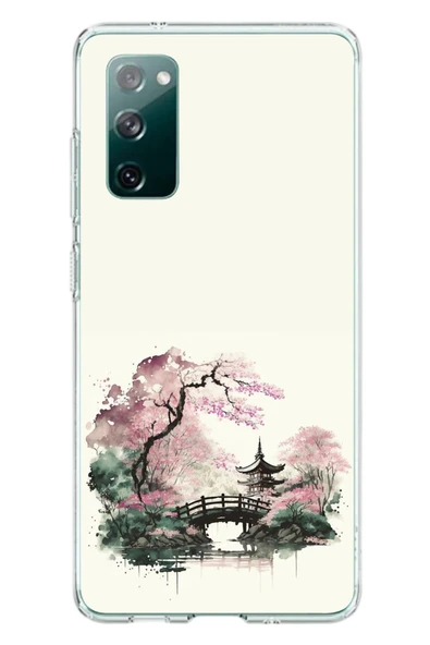 Le Balvo Samsung Galaxy S20 FE Uyumlu Japon Bahçesi Baskılı Silikon Kılıf ürün görseli 1