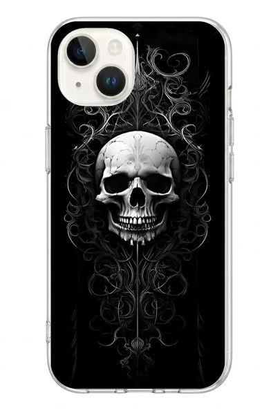 Le Balvo İphone 13/14 Uyumlu Kuru Kafa Baskılı Silikon Kılıf ürün görseli 1