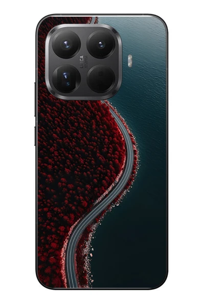 Le Balvo Xiaomi Mi 15T Pro Uyumlu Sonbahar Yolu Baskılı Silikon Kılıf ürün görseli 1