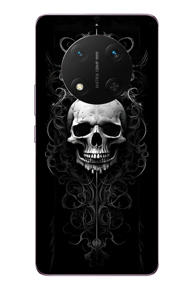 Le Balvo Honor Magic 7 Lite Uyumlu Kuru Kafa Baskılı Silikon Kılıf ürün görseli 1