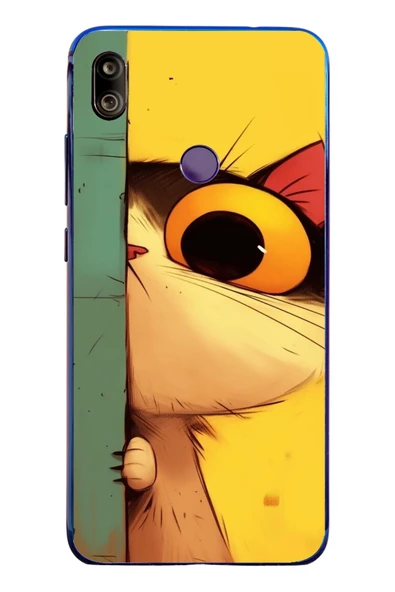 Le Balvo Redmi Note 7 Uyumlu Tek Gözlü Kedi Baskılı Silikon Kılıf ürün görseli 1