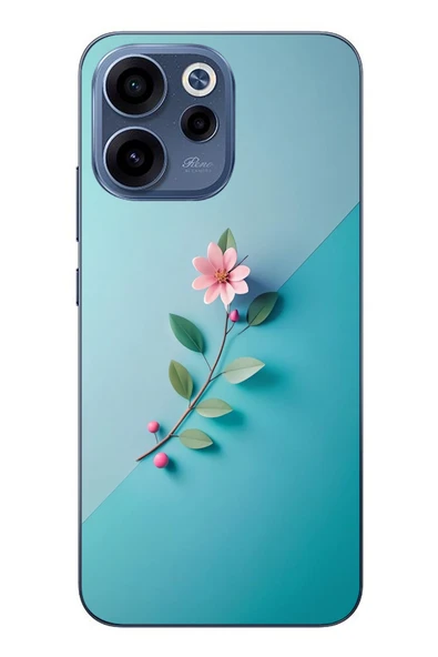 Le Balvo Oppo Reno 15F Uyumlu Çiçeğin Pembesi Baskılı Silikon Kılıf ürün görseli 1