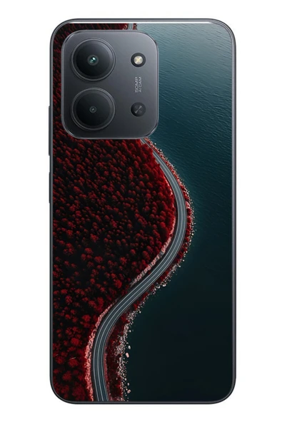 Le Balvo Redmi 15C Uyumlu Sonbahar Yolu Baskılı Silikon Kılıf ürün görseli 1