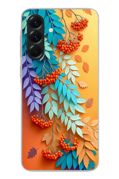 Le Balvo Samsung Galaxy A56 Uyumlu Pastoral Çicekler Baskılı Silikon Kılıf ürün görseli 1