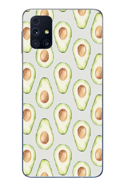 Le Balvo Samsung Galaxy M31s Uyumlu Avakadolar Baskılı Silikon Kılıf ürün görseli 1