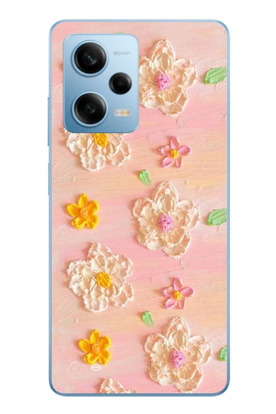 Le Balvo Redmi Note 12 Pro 5G Uyumlu Pastel Papatya Baskılı Silikon Kılıf ürün görseli 1