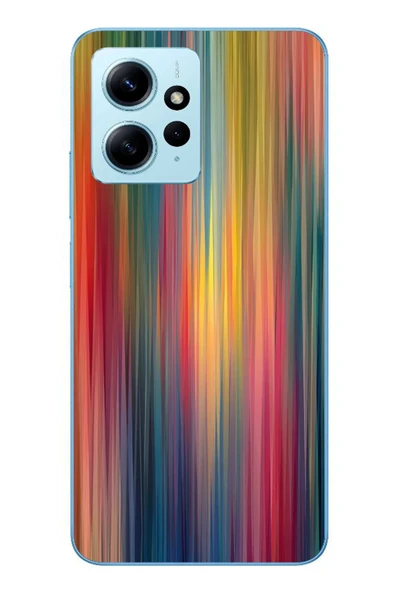 Le Balvo Redmi Note 12 4G Uyumlu Gökkuşağı Karışımı Baskılı Silikon Kılıf ürün görseli 1