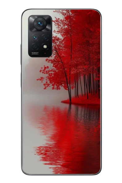 Le Balvo Redmi Note 11 Pro 4G Uyumlu Sonbahar Gölü Baskılı Silikon Kılıf ürün görseli 1
