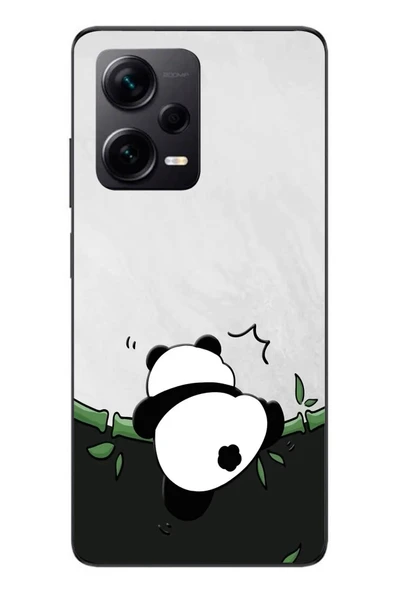 Le Balvo Redmi Note 12 Pro Plus Uyumlu Bambuya Çıkan Panda Baskılı Silikon Kılıf ürün görseli 1