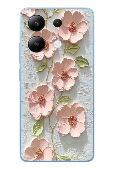 Le Balvo Redmi Note 13 4G Uyumlu Gül Kurusu Baskılı Silikon Kılıf ürün görseli 1