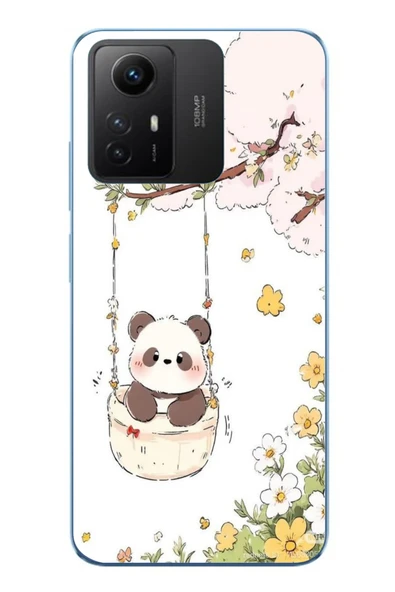 Le Balvo Redmi Note 12S Uyumlu Sallanan Panda Baskılı Silikon Kılıf ürün görseli 1