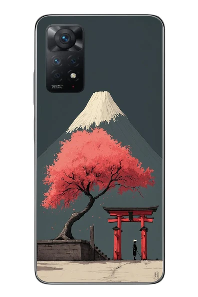 Le Balvo Redmi Note 11 Pro 4G Uyumlu Fuji Dağı Baskılı Silikon Kılıf ürün görseli 1