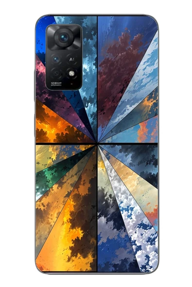 Le Balvo Redmi Note 11E Uyumlu Mevsim Geçişleri Baskılı Silikon Kılıf ürün görseli 1