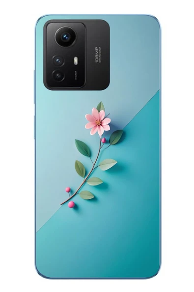 Le Balvo Redmi Note 12S Uyumlu Çiçeğin Pembesi Baskılı Silikon Kılıf ürün görseli 1