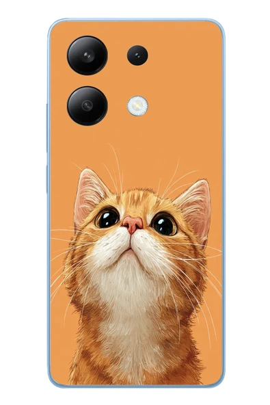 Le Balvo Redmi Note 13 4G Uyumlu Masum Kedi Baskılı Silikon Kılıf ürün görseli 1