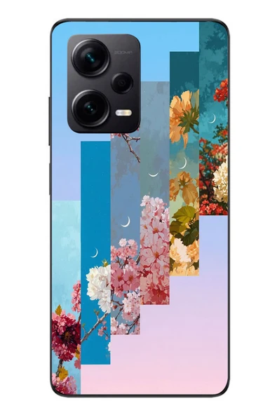 Le Balvo Redmi Note 12 Pro Plus Uyumlu Dik Çiçek Tabloları Baskılı Silikon Kılıf ürün görseli 1