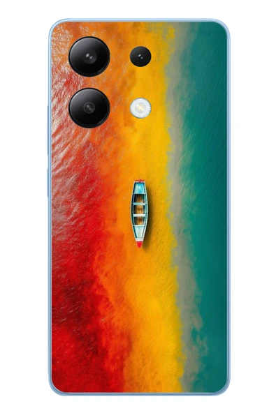 Le Balvo Redmi Note 13 4G Uyumlu Rengarenk Tekne Baskılı Silikon Kılıf ürün görseli 1