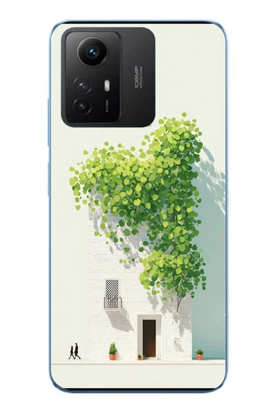 Le Balvo Redmi Note 12S Uyumlu Sarmaşıklı Ev Baskılı Silikon Kılıf ürün görseli 1