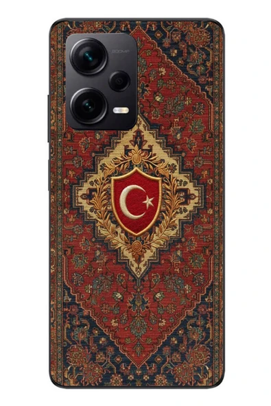 Le Balvo Redmi Note 12 Pro Plus Uyumlu Türkiye Bayraklı Halı Baskılı Silikon Kılıf ürün görseli 1