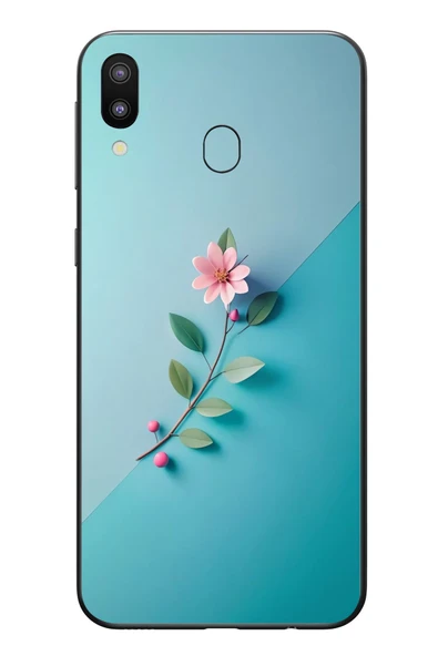 Le Balvo Samsung Galaxy M31 Uyumlu Çiçeğin Pembesi Baskılı Silikon Kılıf ürün görseli 1