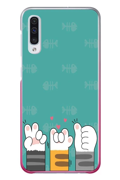 Le Balvo Samsung Galaxy A50 Uyumlu Kedi Patileri Baskılı Silikon Kılıf ürün görseli 1