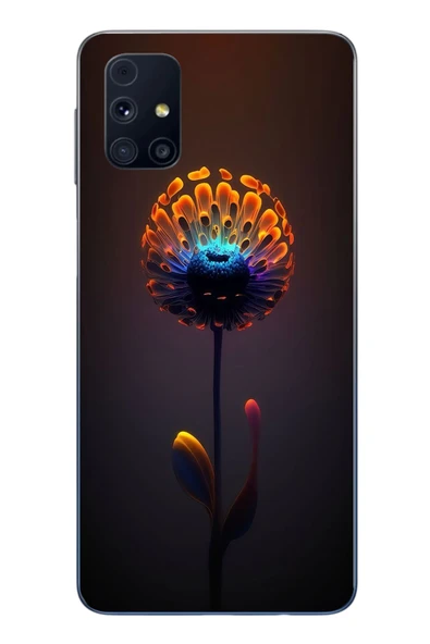Le Balvo Samsung Galaxy M31s Uyumlu Büyülü Çiçek Baskılı Silikon Kılıf ürün görseli 1