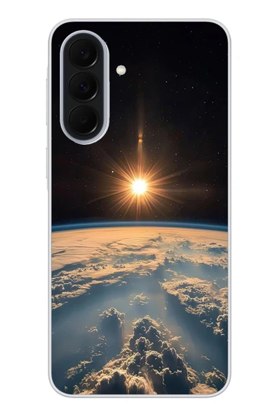 Le Balvo Samsung Galaxy A37 Uyumlu Uzay Günbatımı Baskılı Silikon Kılıf ürün görseli 1