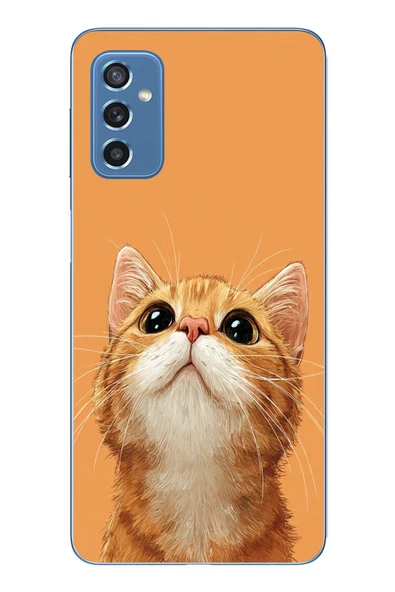 Le Balvo Samsung Galaxy M52 Uyumlu Masum Kedi Baskılı Silikon Kılıf ürün görseli 1