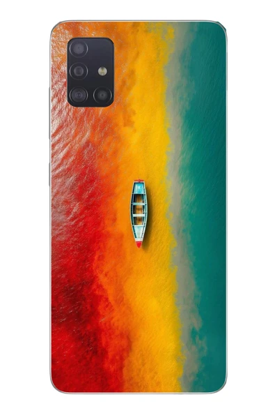 Le Balvo Samsung Galaxy A51 Uyumlu Rengarenk Tekne Baskılı Silikon Kılıf ürün görseli 1