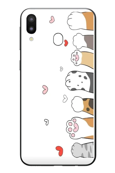 Le Balvo Samsung Galaxy M20 Uyumlu Kedi Harekatı Patileri Baskılı Silikon Kılıf ürün görseli 1