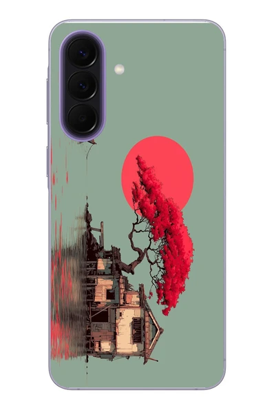 Le Balvo Samsung Galaxy A57 Uyumlu Sahil Evi Baskılı Silikon Kılıf ürün görseli 1
