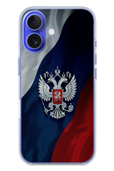 Le Balvo İphone 16 Uyumlu Rusya Arması Baskılı Silikon Kılıf ürün görseli 1