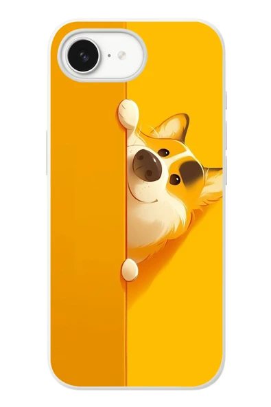 Le Balvo İphone 16e Uyumlu Sarı Köpek Baskılı Silikon Kılıf ürün görseli 1