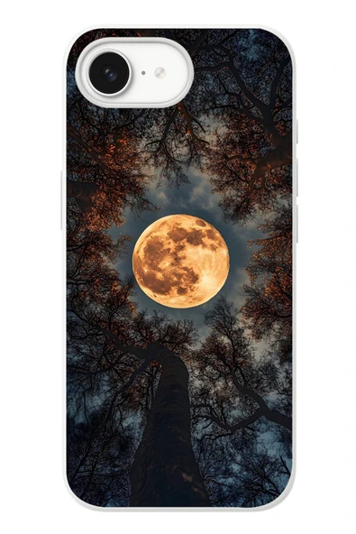 Le Balvo İphone 16e Uyumlu Ay Gökyüzü Baskılı Silikon Kılıf ürün görseli 1