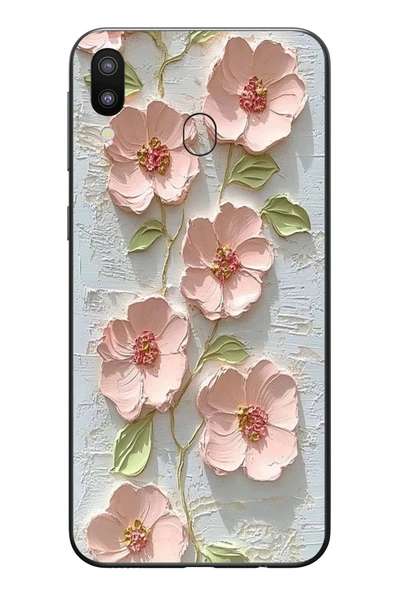 Le Balvo Samsung Galaxy M20 Uyumlu Gül Kurusu Baskılı Silikon Kılıf ürün görseli 1