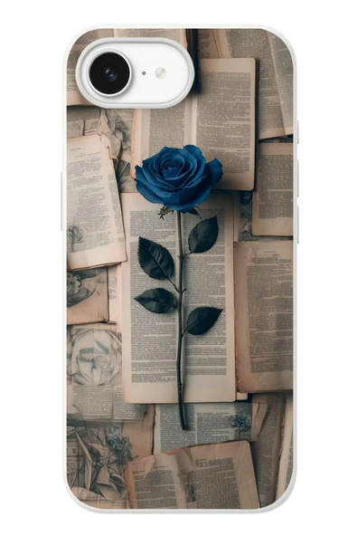 Le Balvo İphone 16e Uyumlu Mor Gül Baskılı Silikon Kılıf ürün görseli 1
