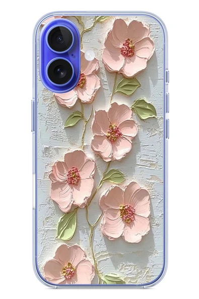 Le Balvo İphone 16 Uyumlu Gül Kurusu Baskılı Silikon Kılıf ürün görseli 1